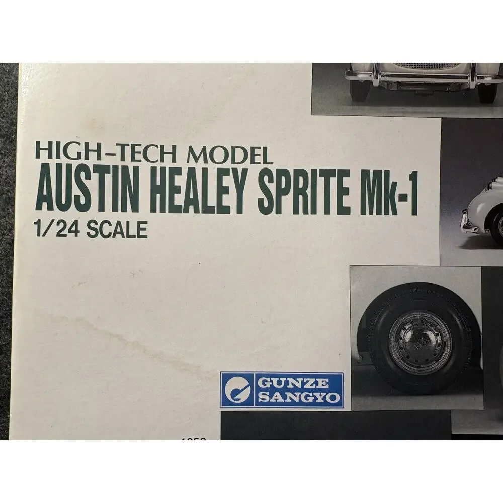 Gunze Sangyo 1/24 Austin Healy Sprite Mk-1 High-Tech Model Kit Prod 1985 NEW VTG